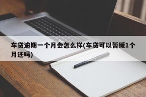 车贷逾期一个月会怎么样(车贷可以暂缓1个月还吗)